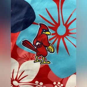 Memphis Redbirds Baseball Hawaiian SGA Shirt Embassy Minor League XL Vacation